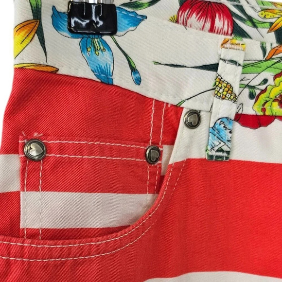 Moschino Jeans Vintage Floral Allover Print Size 27 Y2K Cotton - Picture 8 of 10